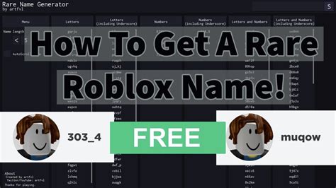 The Future Of Rare Username Generator Roblox